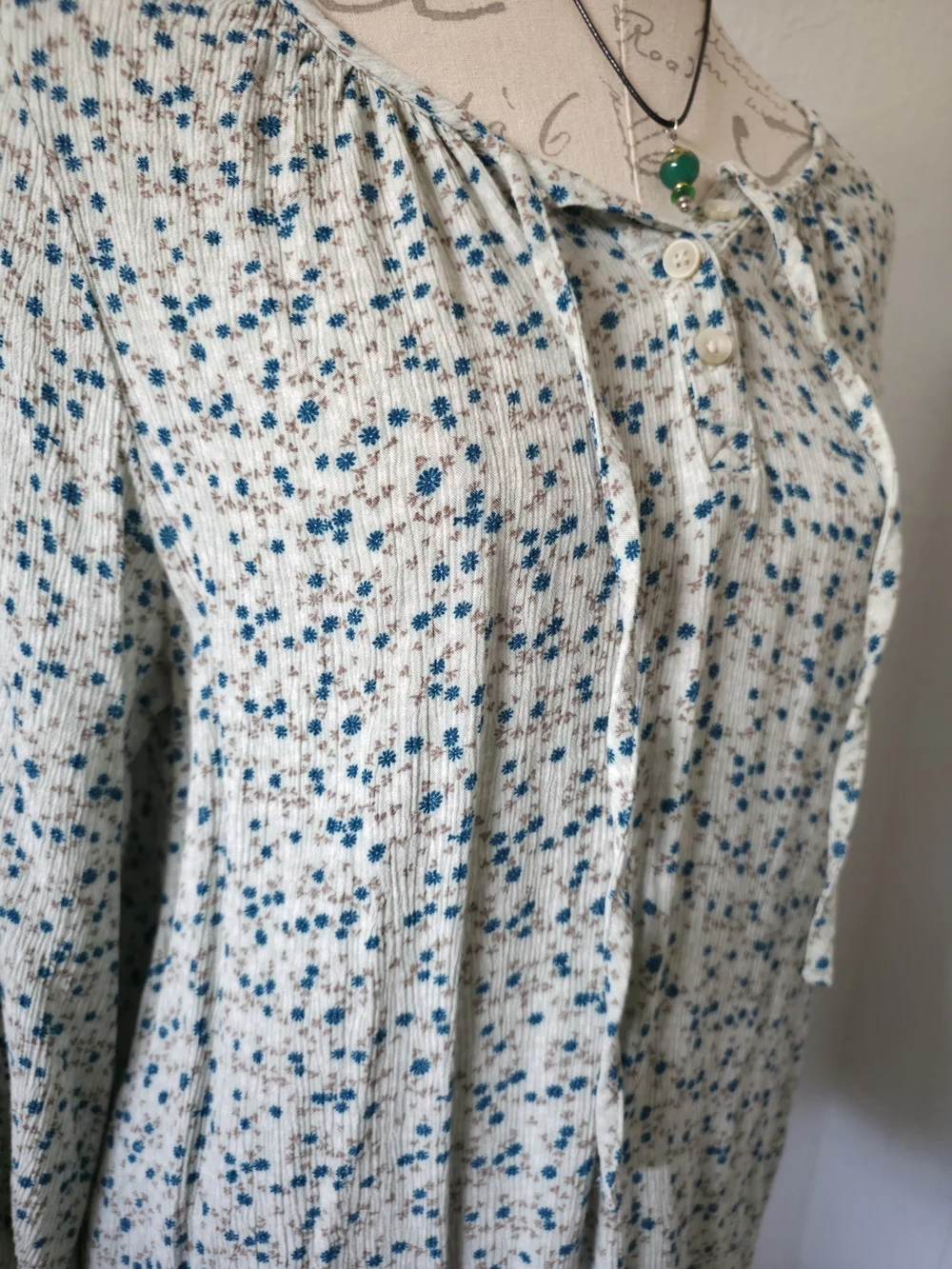 SONOMA Floral Tie-Neck Peasant Top